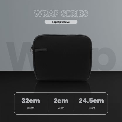 Volkano Wrap series 13.3" Laptop sleeve Black | VK-7022-BK13.3