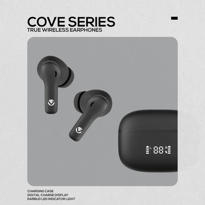 Volkano Cove Series True Wireless Earphone with Charging Case | VK-1163-BK