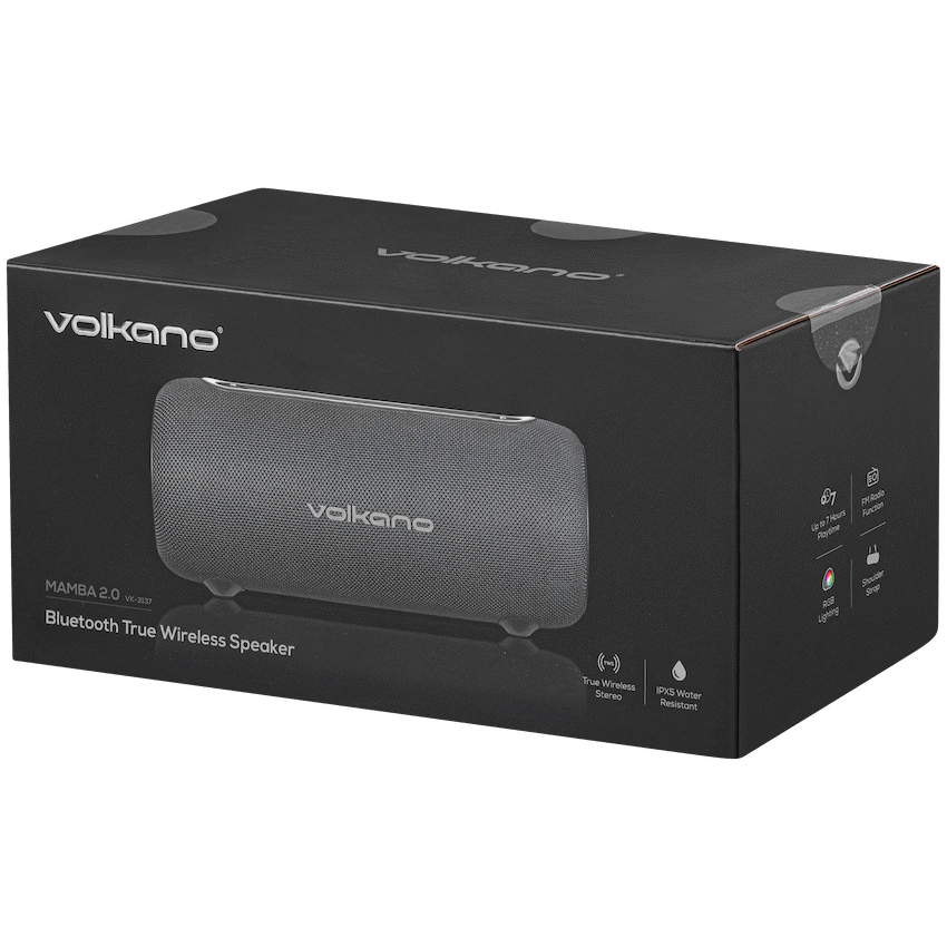 Volkano Mamba 2.0 Series Bluetooth Speaker - Black | VK-3137-BK