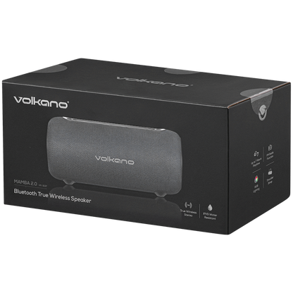 Volkano Mamba 2.0 Series Bluetooth Speaker - Black | VK-3137-BK
