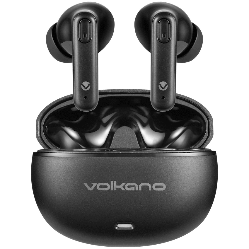 Volkano Pulse Series True Wireless Earphones with Charging Case - Black | VK-1164-BK