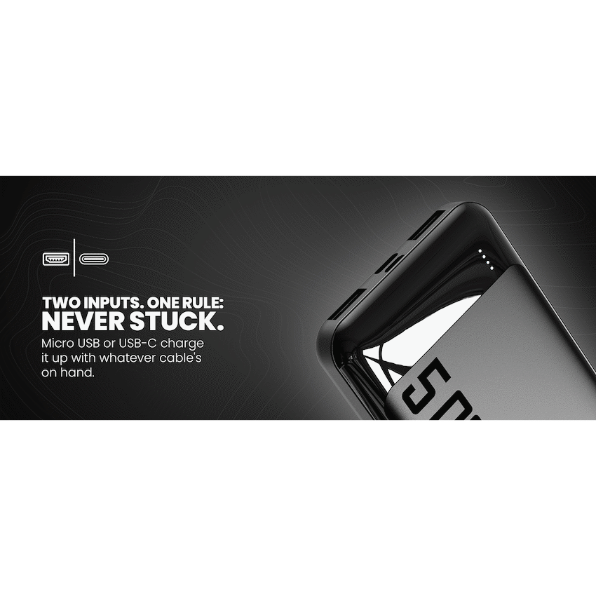 Volkano Punch Series 5000mah Power Bank | VK-9020-BK