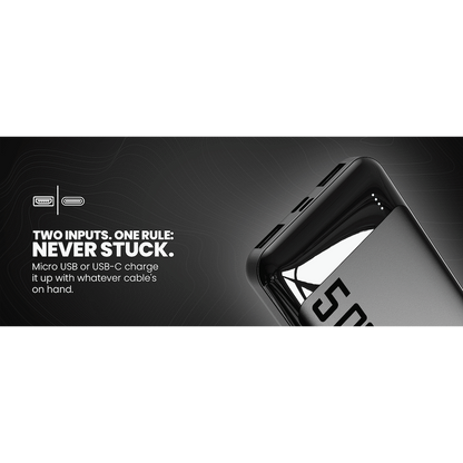 Volkano Punch Series 5000mah Power Bank | VK-9020-BK