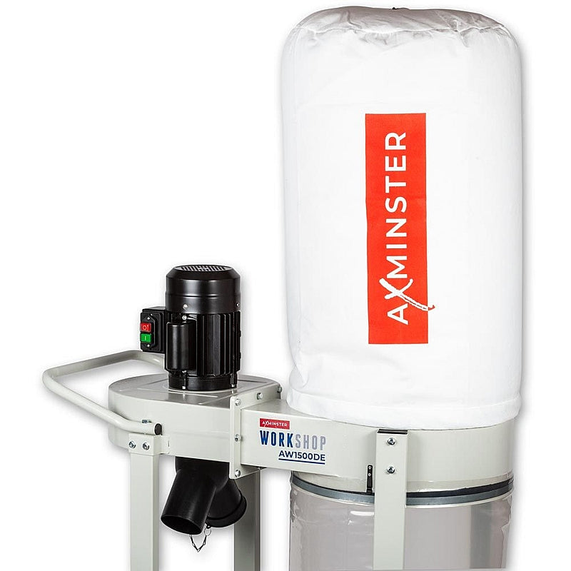 Axminster Workshop Dust Extractor 230V, 1.5kW - 2HP (AW1500DE) | 113336