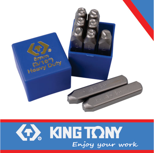 KING TONY PUNCH SET NUMBER 5mm 0 9 | 11409SQ05