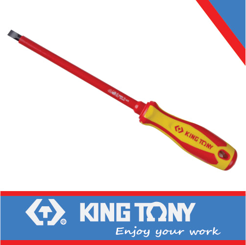 KING TONY SCREWDRIVER ELECTRICAL FLAT 4X100MM VDE | 14720404