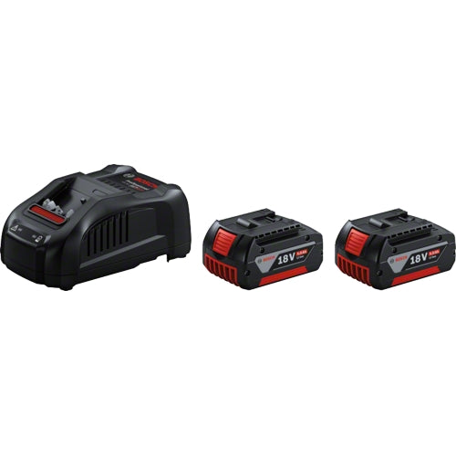 Bosch Starter Set - 2 x GBA 18V 5.0Ah + GAL 1880 CV + FREE GWS 18V-8 (Solo)