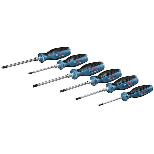 Bosch 6 Piece Screwdriver Set, Phillips/Slotted | 1600A016BF
