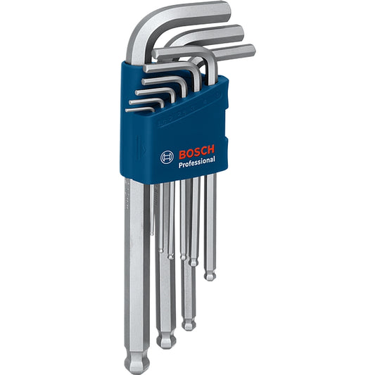 Bosch 9 Piece Hex Allen Key Set, Ball End | 1600A01TH5