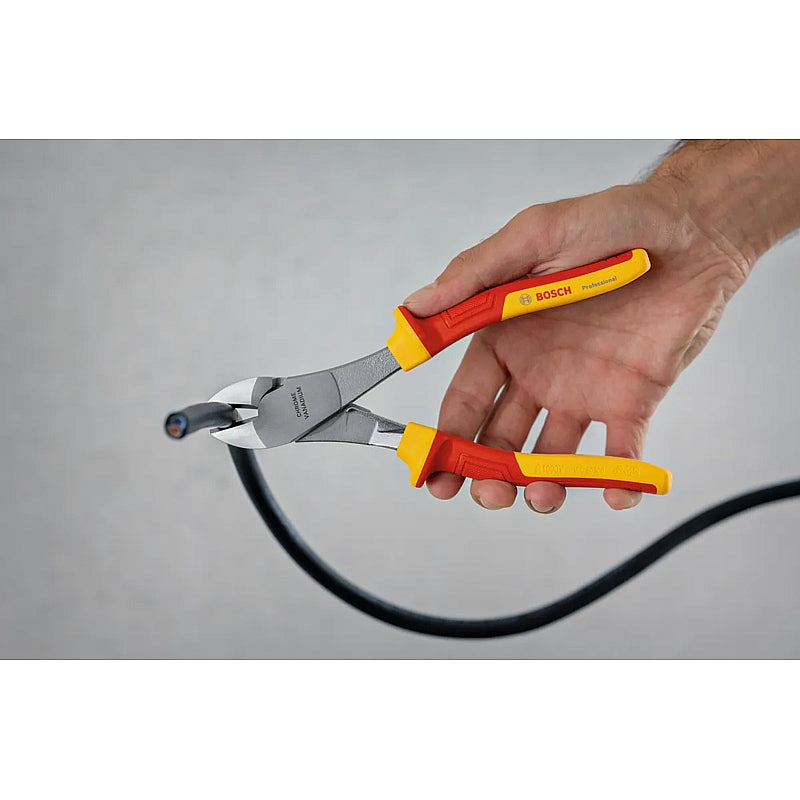 Bosch VDE High Leverage Diagonal Side Cutters, 200mm | 1600A02NE2