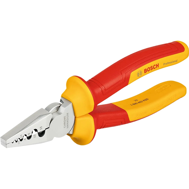 Bosch VDE Crimping Pliers, 180mm | 1600A02NE6