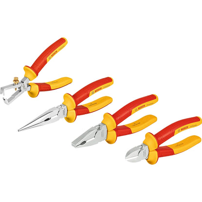 Bosch 4 Piece VDE Pliers Set | 1600A02NG1