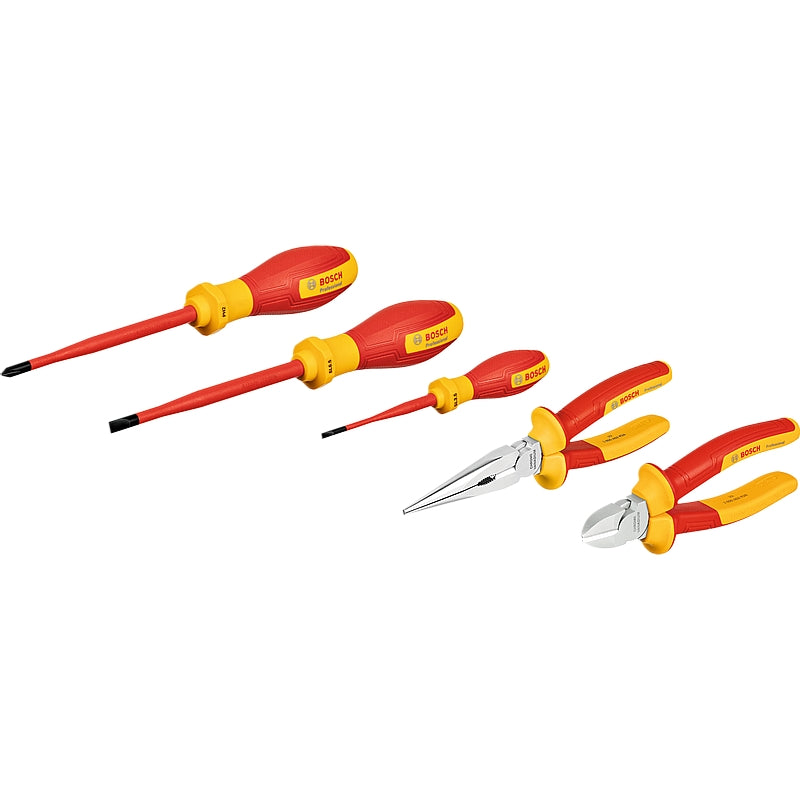 Bosch 5 Piece VDE Mixed Hand Tools Set | 1600A02NG2