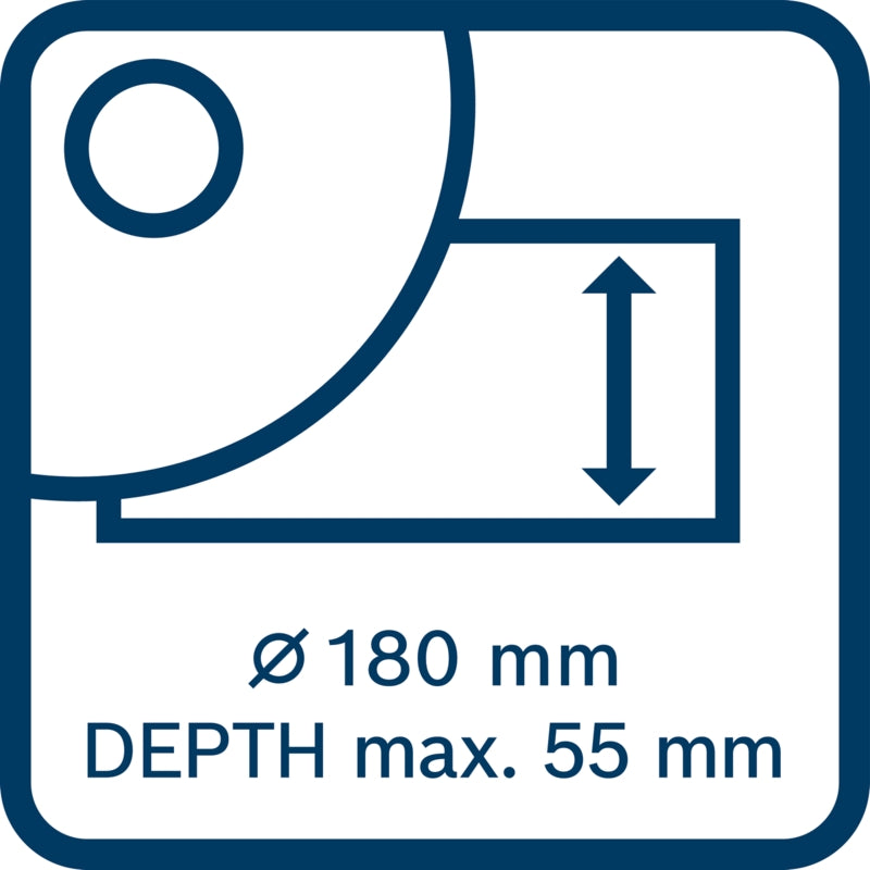 Bosch GDE 180-CG Suction Hood for 180mm Angle Grinders | 1600A033ZB