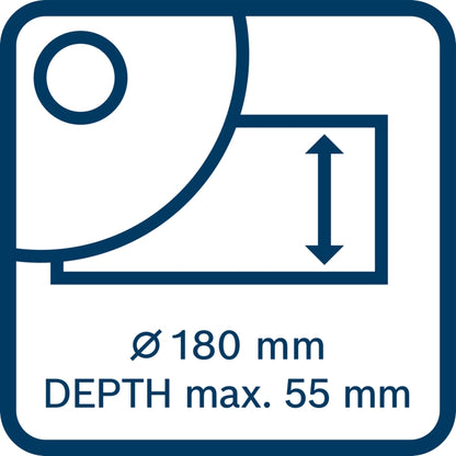 Bosch GDE 180-CG Suction Hood for 180mm Angle Grinders | 1600A033ZB
