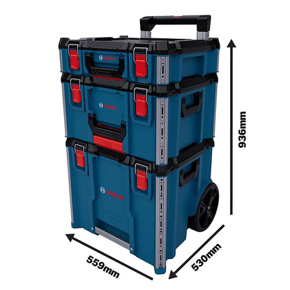 Bosch 3-Tier L-BOXX Contractor Set 3 Mobile Tool Storage System | 1600A037DY