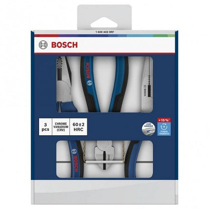 Bosch 3 Piece Pliers Set, Multi-Component Handles | 1600A039RF