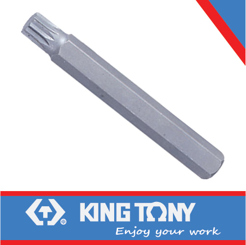 KING TONY BIT SPLINE M12 X 80mm | 168012M