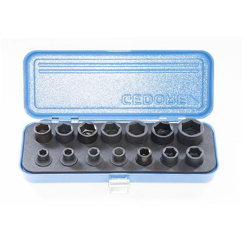 Gedore 14 Piece 1/2" SD Impact Socket Set, 10-27mm (K19-14) | 1646928