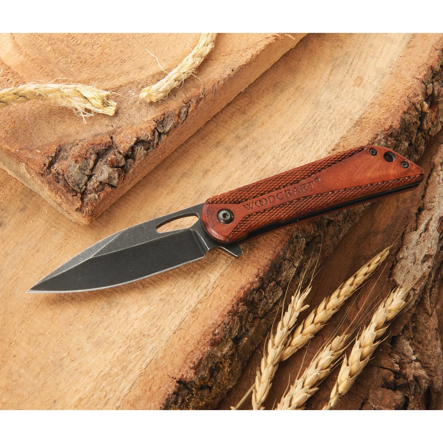 Sarge 2023 Edition Woodcraft Drop Point Swift Assist Opening Pocket Knife - 3" Blade| 187710