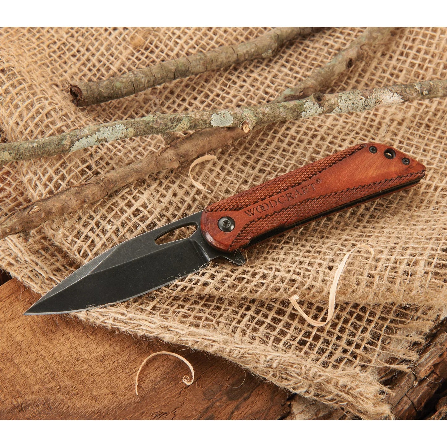 Sarge 2023 Edition Woodcraft Drop Point Swift Assist Opening Pocket Knife - 3" Blade| 187710