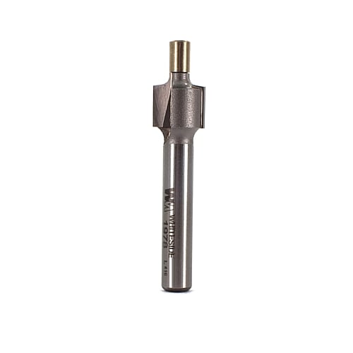 Whiteside Small Pilot Roundover Router Bit, 1/4"SH, 1/16"R, 7/16"CL | 1978