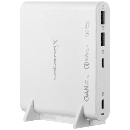 VolkanoX Boost Series 120 Watt Multiport GaN Laptop Charger | VKX-8040-WT