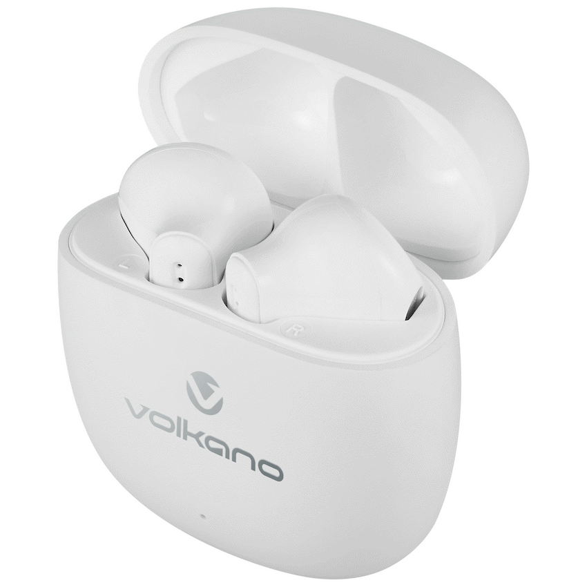 Volkano Sleek Series TWS Earphones - White | VK-1153-WT