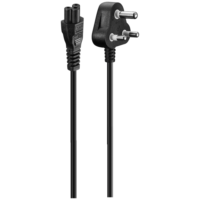 Volkano Presto Series Power Cable 3-Pin Clover to Type-M 1.8m 2.5a - Black | VK-8144-BK