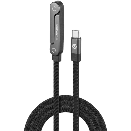 Volkano Kick Series USB C to USB C 240W-Black | VK-20377-BK