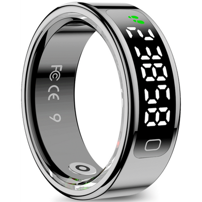 Volkano Ring Series Ring Pro Smart Ring with Charging Case - 20.7mm | VK-5099-SL-BK