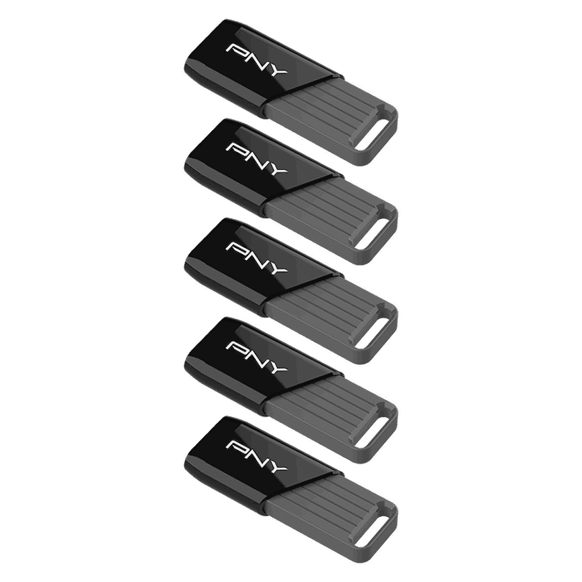 PNY 5-Pack Attaché X 64GB USB 3.2 Gen 1 Type-A Flash Drive | P-FD64GX5ATTX-EF