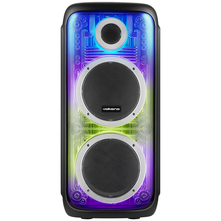 Volkano Cyber Series Dual 8" Party Speaker | VK-3903-D8-BK