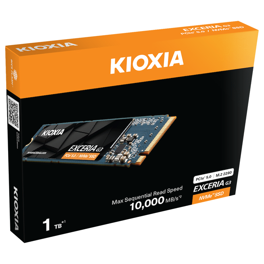 Kioxia Exceria G3 1TB M.2 2280 PCIe Gen5 x4 NVMe Internal Solid State Drive | LVC10Z001TG8