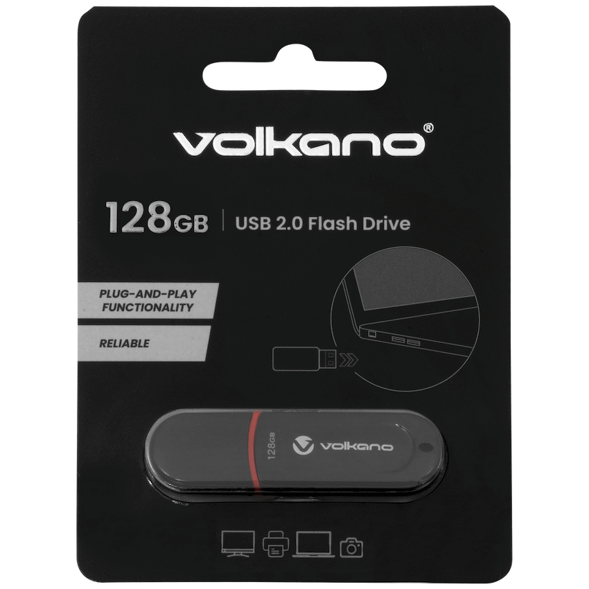 Volkano USB 2.0 Flash Drive 128gb | VK-30095-128GB