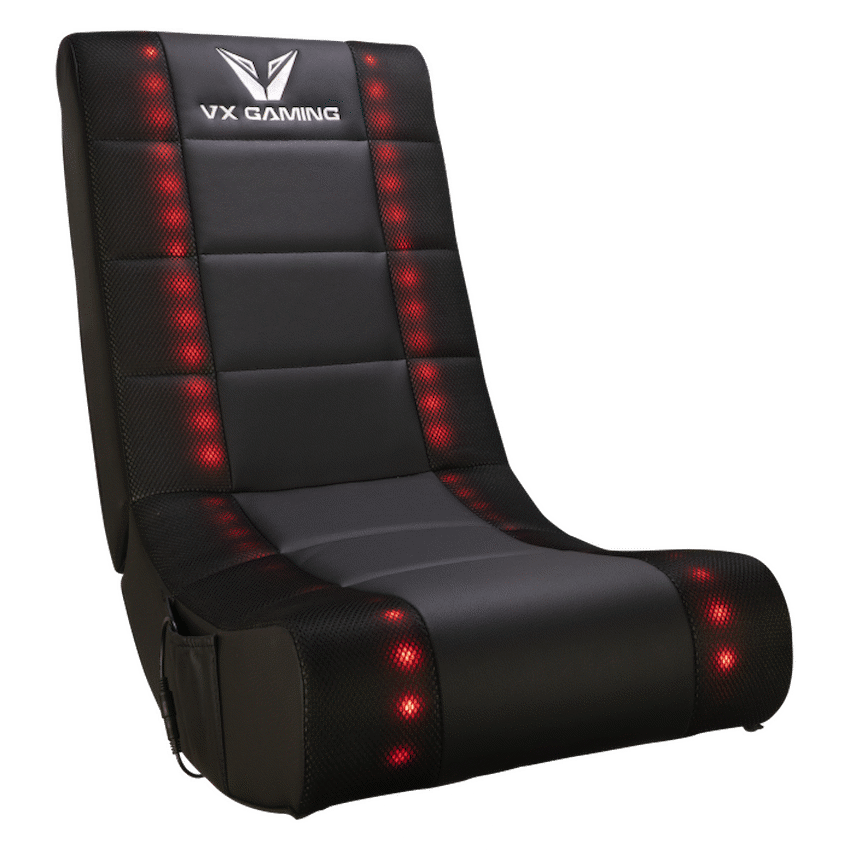 VX Gaming Electra Series Rocking Gaming Chair with LED lights | VX-193-LED-CF