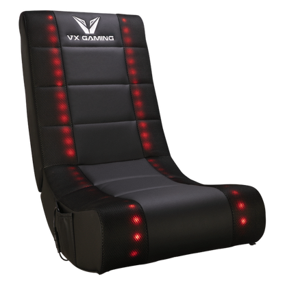 VX Gaming Electra Series Rocking Gaming Chair with LED lights | VX-193-LED-CF