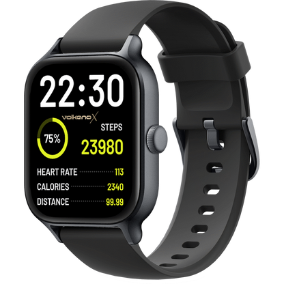 VolkanoX Kronis Series GPS Smartwatch - Black | VKX-5025-BK