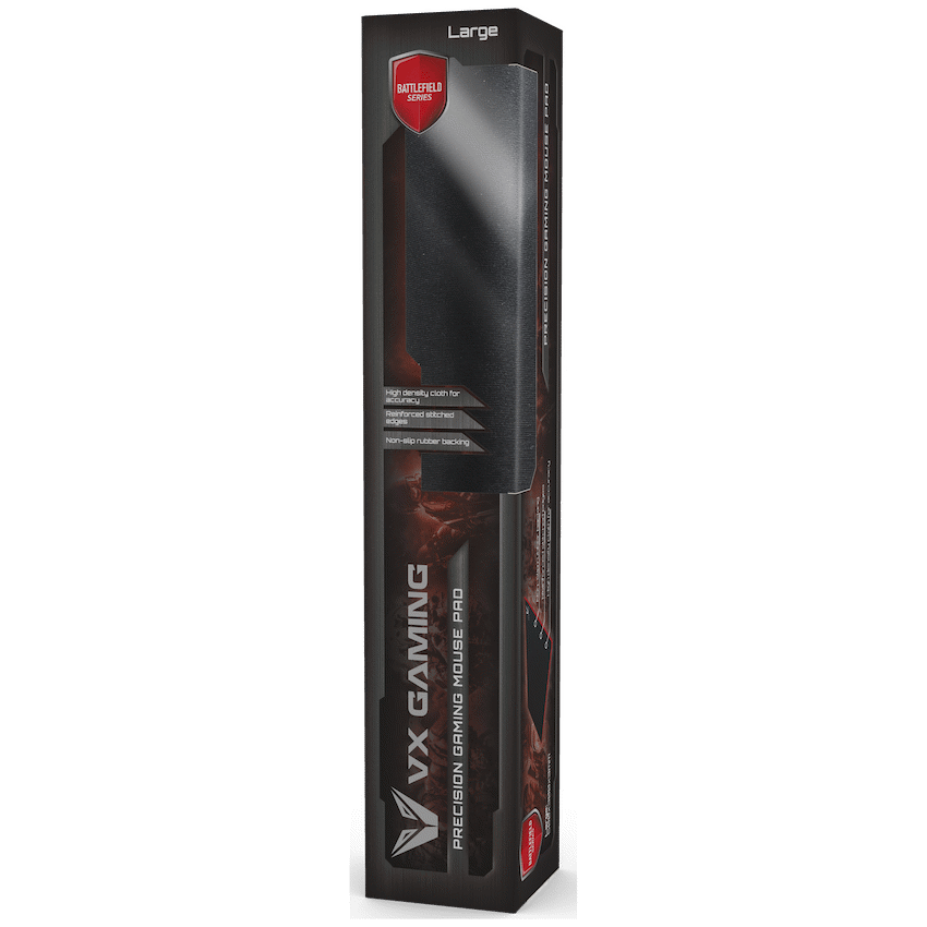 VX Gaming Battlefield series gaming mousepad - Extra large black/red - 550mm | VX-108-BKRD