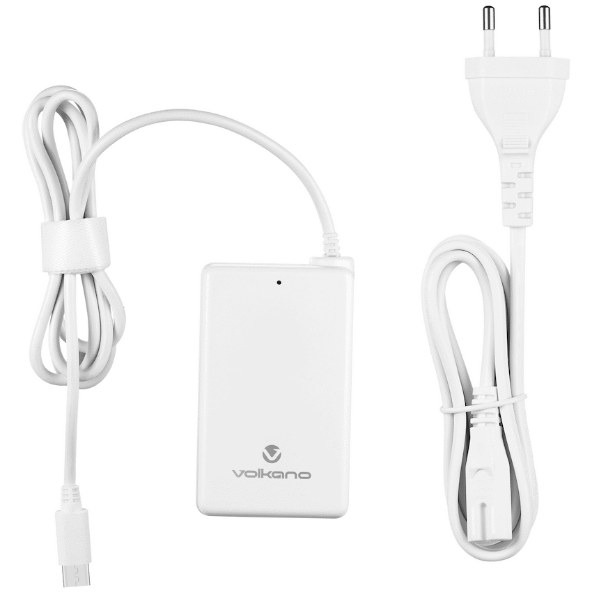 Volkano Brio Traveller Compact 65w GaN Laptop Charger | VK-8062-WT