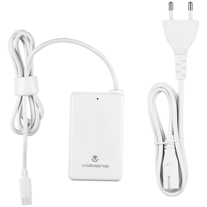 Volkano Brio Traveller Compact 65w GaN Laptop Charger | VK-8062-WT