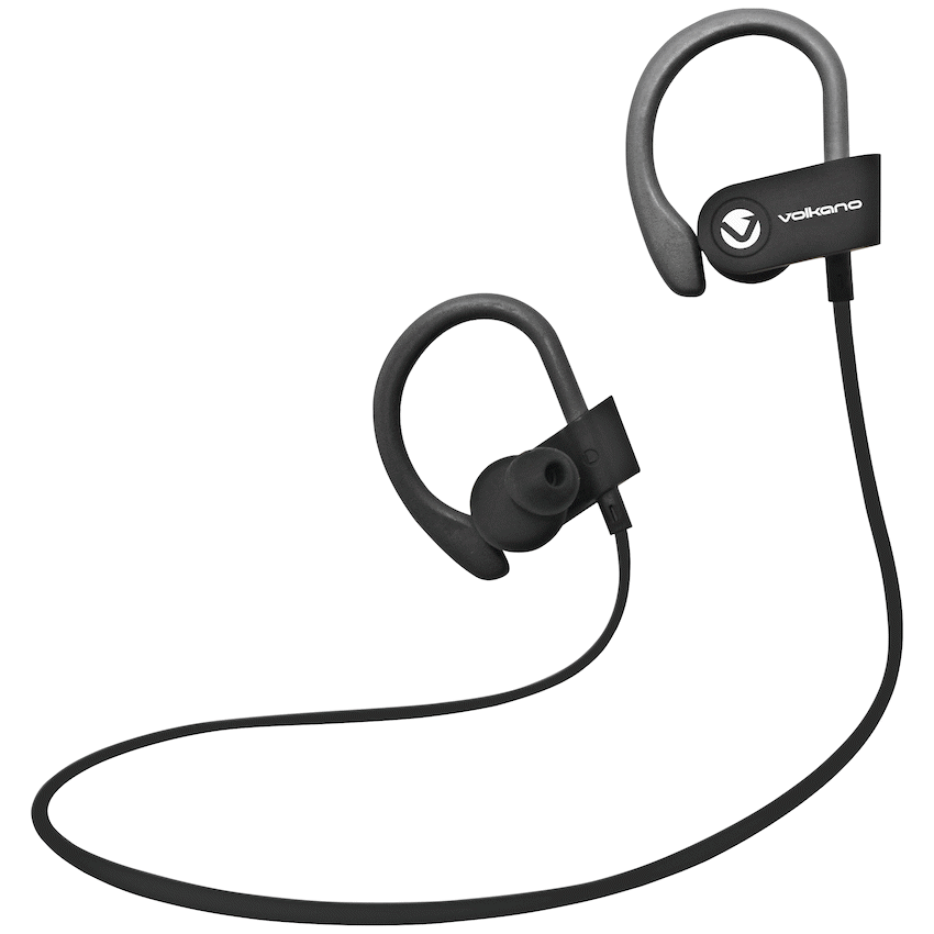 Volkano Race Series Bluetooth Sport Earhook Earphones - Black | VK-1008-BK