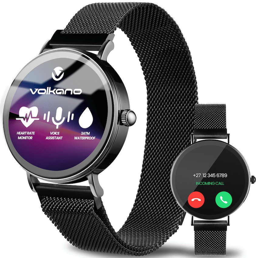 Volkano Valencia Series Ladies Smart Watch - Black | VK-5050-BK
