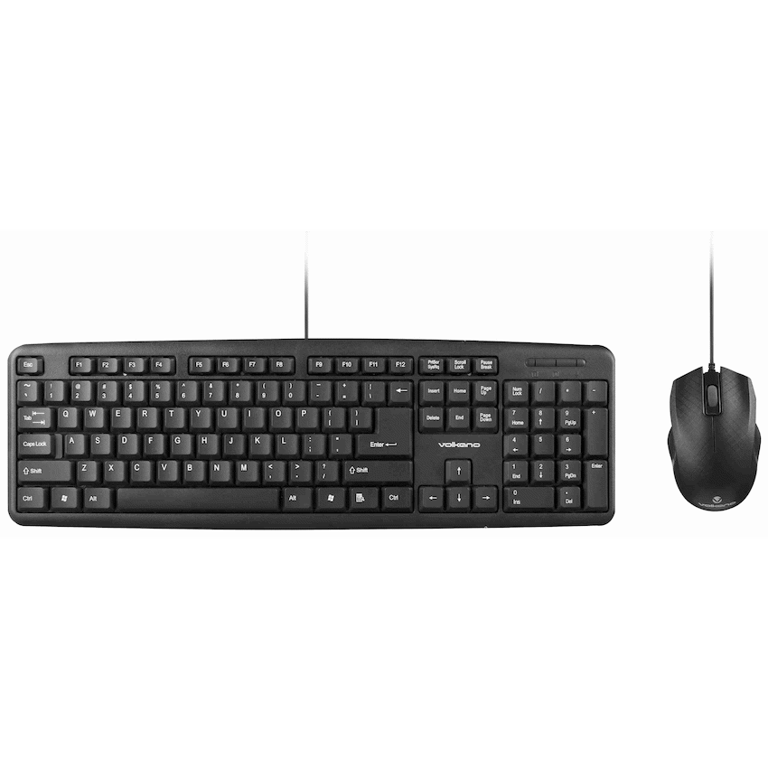 Volkano Krypton Wired Keyboard and Mouse Combo | VK-20122-BK