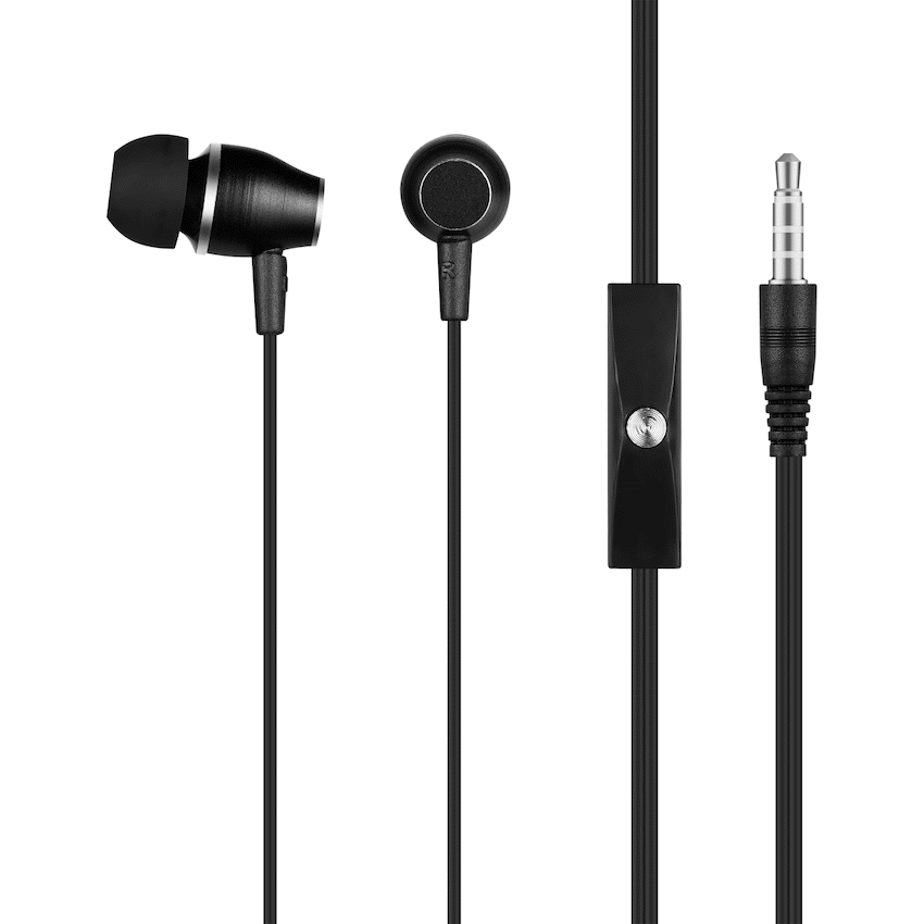 Volkano On-The-Go Wired Earphones | VK-PDQ106-BK