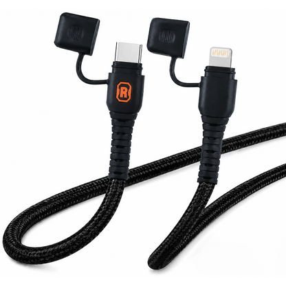 Rugged by Volkano Waterproof and Dustproof Type-C to MFI Lightning Cable - 1.2m | VK-4100-CL1