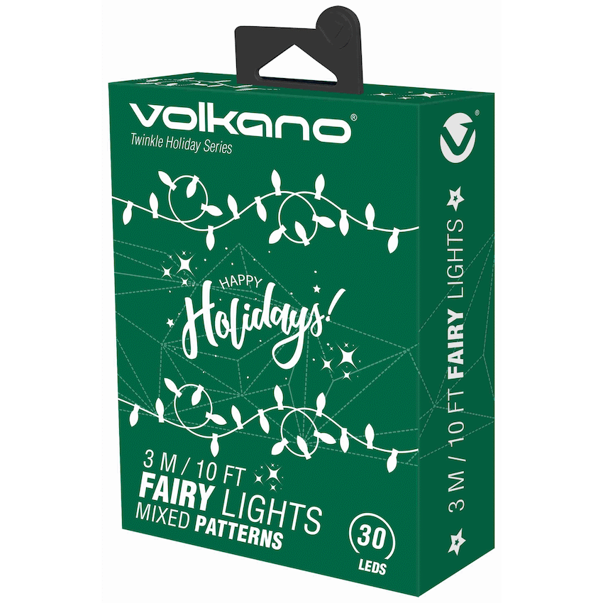 Volkano Twinkle Holiday Series Fairy Light 3m/10ft 30 LEDs - Christmas | VK-50009-CHM