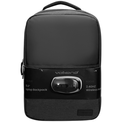 Volkano Taurus 15.6" Backpack & Mouse combo | VK-9196-BK