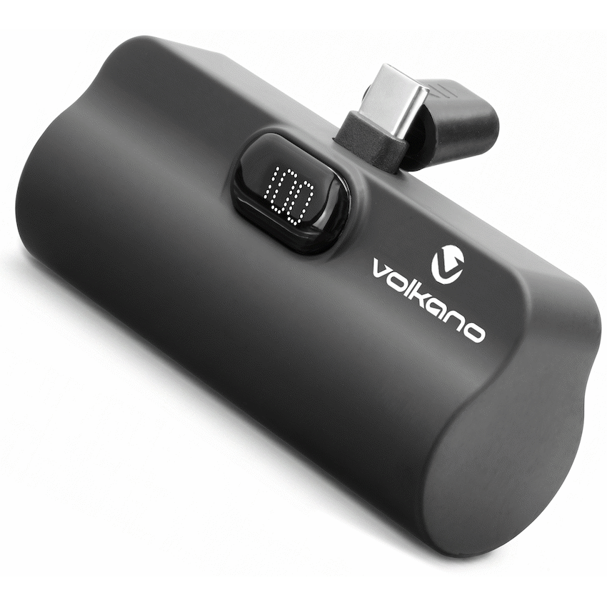 Volkano Relief Pro Power Bank - 5000mAh Type-C Direct Plug-In | VK-9027-BK[V2]