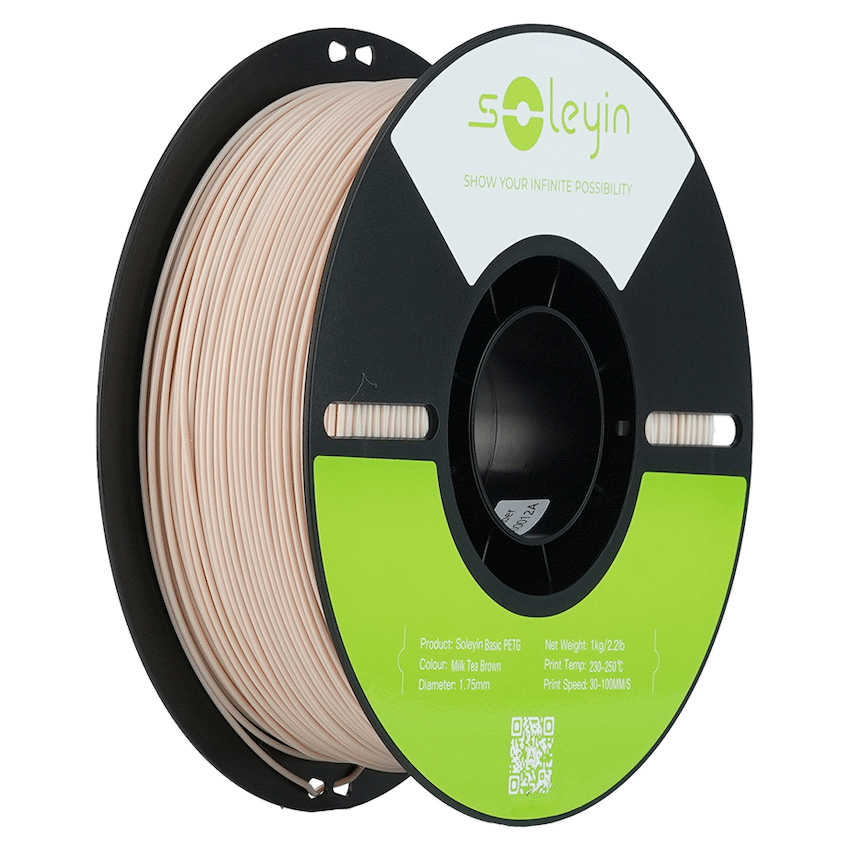 Creality 1.75mm Soleyin Basic PETG Filament - Milk Tea Brown 1Kg | 3301030165